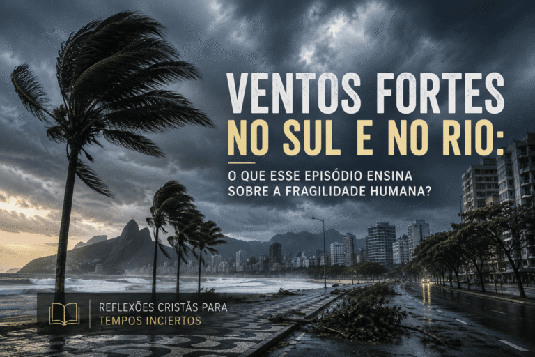 Ventos fortes no Sul e no Rio: o que esse episódio ensina sobre a fragilidade humana?